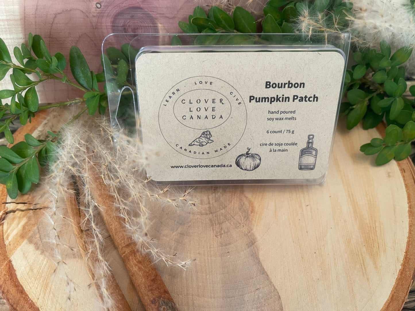 Bourbon Pumpkin Patch Hand Poured Soy Scented Wax Melts 6 pack