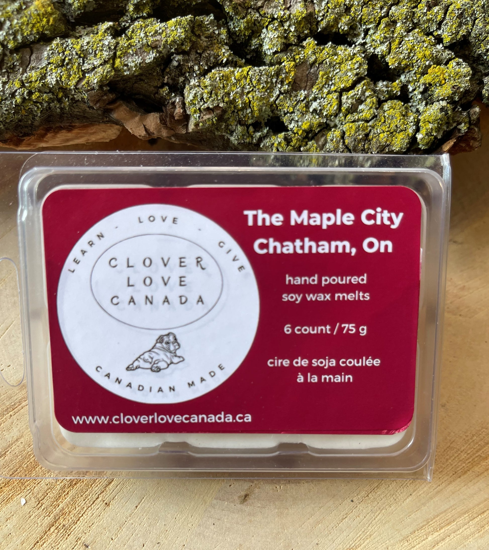 75 g wax melts, red label, The Maple City, Chatham ON