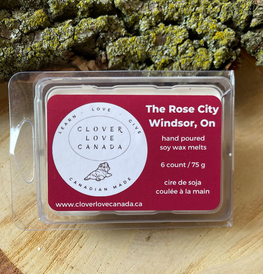 The Rose City - Windsor ON - Soy Scented Wax Melts 6 pack / 75g
